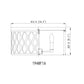 Z-Lite Harden 16" 4-Light Matte Black and White Fabric Shade Flush Mount