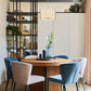 Z-Lite Harden 18" 5-Light Modern Gold and White Fabric Shade Pendant Light