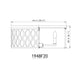 Z-Lite Harden 20" 5-Light Modern Gold and White Fabric Shade Flush Mount