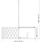 Z-Lite Harden 32" 10-Light Matte Black and White Fabric Shade Pendant Light