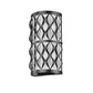 Z-Lite Harden 8" 2-Light Matte Black and White Fabric Shade Wall Sconce