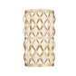 Z-Lite Harden 8" 2-Light Modern Gold and White Fabric Shade Wall Sconce