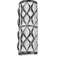 Z-Lite Harden 8" 3-Light Matte Black and White Fabric Shade Wall Sconce