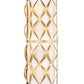 Z-Lite Harden 8" 3-Light Modern Gold and White Fabric Shade Wall Sconce