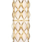 Z-Lite Harden 8" 3-Light Modern Gold and White Fabric Shade Wall Sconce