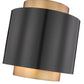 Z-Lite Harlech 12" 1-Light Bronze and Rubbed Brass Pendant Light