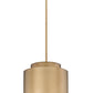Z-Lite Harlech 12" 1-Light Rubbed Brass Pendant Light