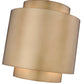 Z-Lite Harlech 12" 1-Light Rubbed Brass Pendant Light