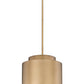 Z-Lite Harlech 12" 1-Light Rubbed Brass Pendant Light
