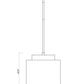 Z-Lite Harlech 12" 1-Light Rubbed Brass Pendant Light