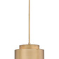 Z-Lite Harlech 12" 1-Light Rubbed Brass Pendant Light
