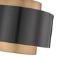 Z-Lite Harlech 25" 3-Light Bronze and Rubbed Brass Pendant Light