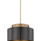 Z-Lite Harlech 25" 3-Light Bronze and Rubbed Brass Pendant Light