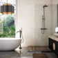 Z-Lite Harlech 25" 3-Light Bronze and Rubbed Brass Pendant Light