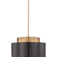 Z-Lite Harlech 25" 3-Light Bronze and Rubbed Brass Pendant Light