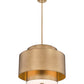 Z-Lite Harlech 25" 3-Light Rubbed Brass Pendant Light
