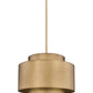 Z-Lite Harlech 25" 3-Light Rubbed Brass Pendant Light
