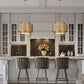 Z-Lite Harlech 25" 3-Light Rubbed Brass Pendant Light
