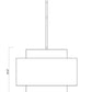 Z-Lite Harlech 25" 3-Light Rubbed Brass Pendant Light
