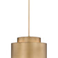 Z-Lite Harlech 25" 3-Light Rubbed Brass Pendant Light
