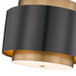 Z-Lite Harlech 33" 4-Light Bronze and Rubbed Brass Pendant Light
