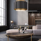Z-Lite Harlech 33" 4-Light Bronze and Rubbed Brass Pendant Light