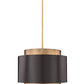 Z-Lite Harlech 33" 4-Light Bronze and Rubbed Brass Pendant Light