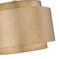 Z-Lite Harlech 33" 4-Light Rubbed Brass Pendant Light