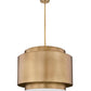 Z-Lite Harlech 33" 4-Light Rubbed Brass Pendant Light