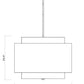 Z-Lite Harlech 33" 4-Light Rubbed Brass Pendant Light