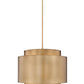 Z-Lite Harlech 33" 4-Light Rubbed Brass Pendant Light