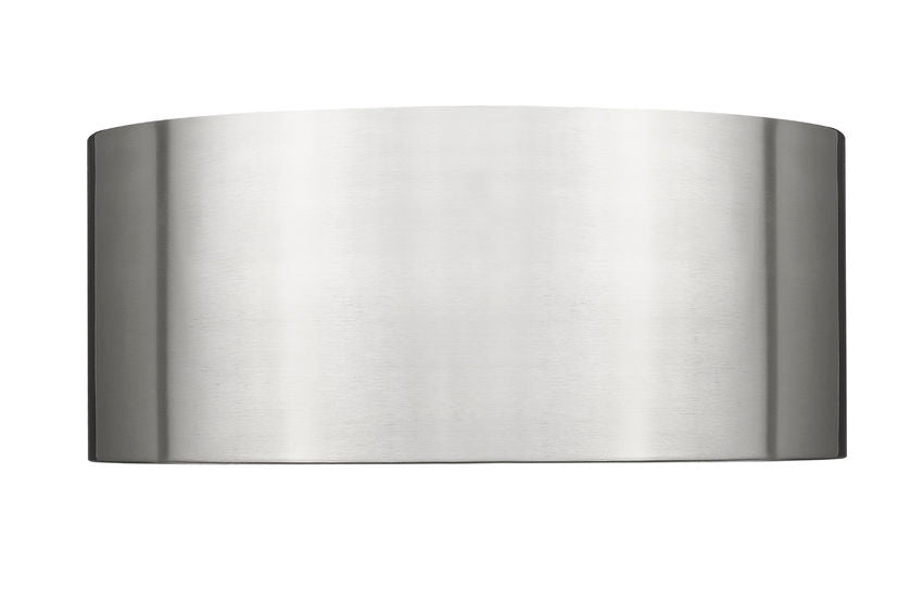 Z-Lite Harley 12" 2-Light Brushed Nickel Steel Flush Mount Lighting