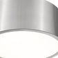 Z-Lite Harley 12" 2-Light Brushed Nickel Steel Flush Mount Lighting