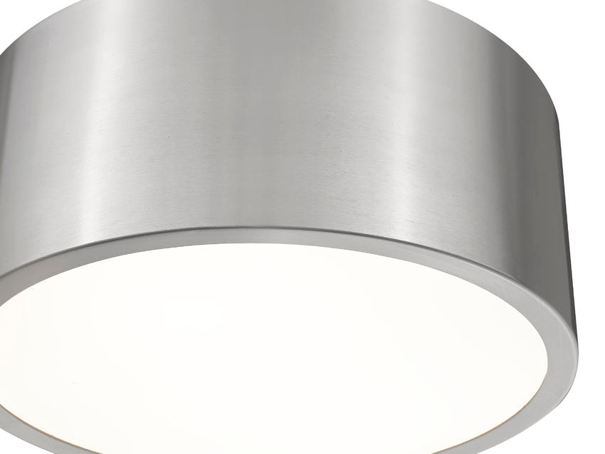 Z-Lite Harley 12" 2-Light Brushed Nickel Steel Flush Mount Lighting