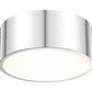 Z-Lite Harley 12" 2-Light Chrome Steel Flush Mount Lighting