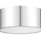 Z-Lite Harley 12" 2-Light Chrome Steel Flush Mount Lighting