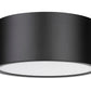 Z-Lite Harley 12" 2-Light Matte Black Steel Flush Mount Lighting