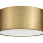 Z-Lite Harley 12" 2-Light Rubbed Brass Steel Flush Mount Lighting