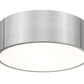 Z-Lite Harley 16" 3-Light Brushed Nickel Steel Flush Mount Lighting