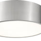 Z-Lite Harley 16" 3-Light Brushed Nickel Steel Flush Mount Lighting