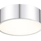 Z-Lite Harley 16" 3-Light Chrome Steel Flush Mount Lighting