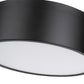 Z-Lite Harley 16" 3-Light Matte Black Steel Flush Mount Lighting