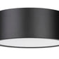 Z-Lite Harley 16" 3-Light Matte Black Steel Flush Mount Lighting