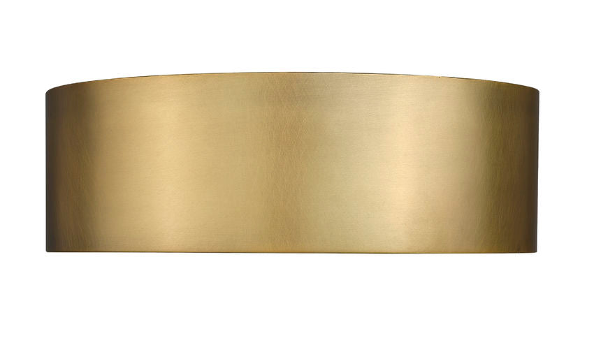 Z-Lite Harley 16" 3-Light Rubbed Brass Steel Flush Mount Lighting