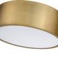 Z-Lite Harley 16" 3-Light Rubbed Brass Steel Flush Mount Lighting