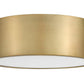 Z-Lite Harley 16" 3-Light Rubbed Brass Steel Flush Mount Lighting