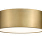 Z-Lite Harley 16" 3-Light Rubbed Brass Steel Flush Mount Lighting