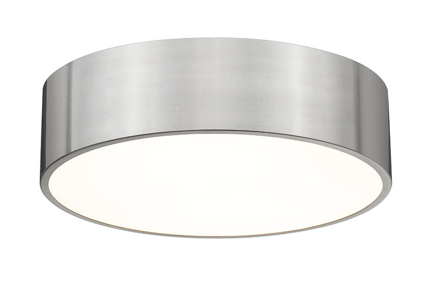 Z-Lite Harley 20" 4-Light Brushed Nickel Steel Flush Mount Lighting