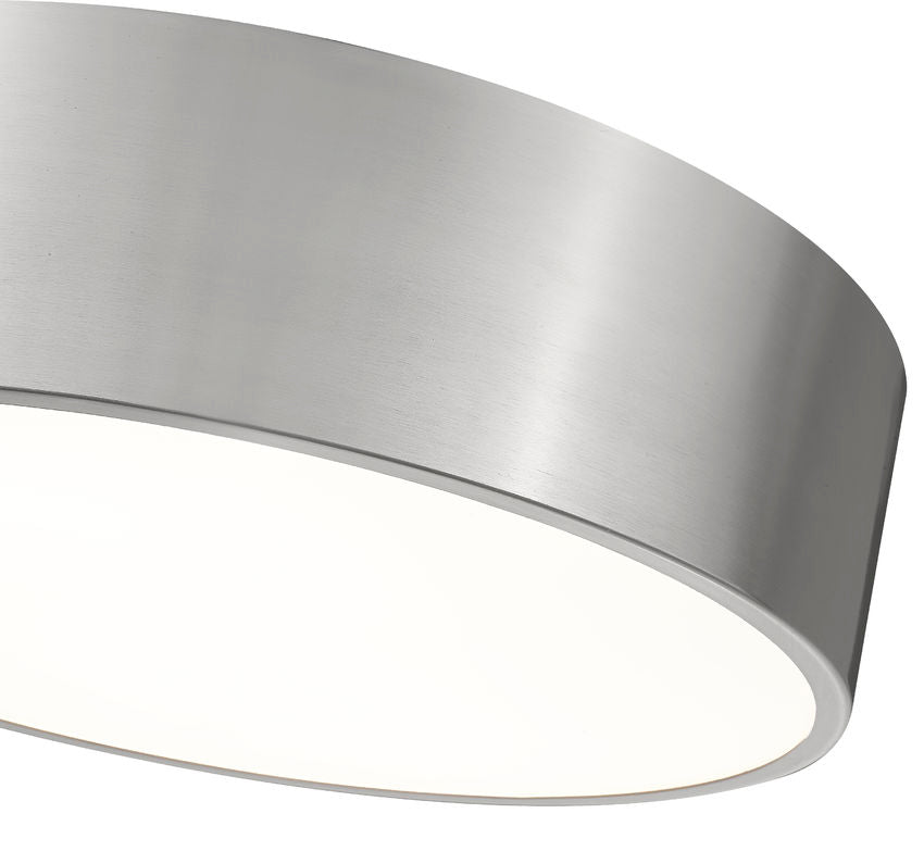 Z-Lite Harley 20" 4-Light Brushed Nickel Steel Flush Mount Lighting