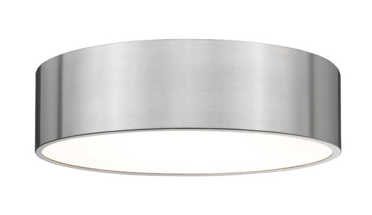 Z-Lite Harley 20" 4-Light Brushed Nickel Steel Flush Mount Lighting